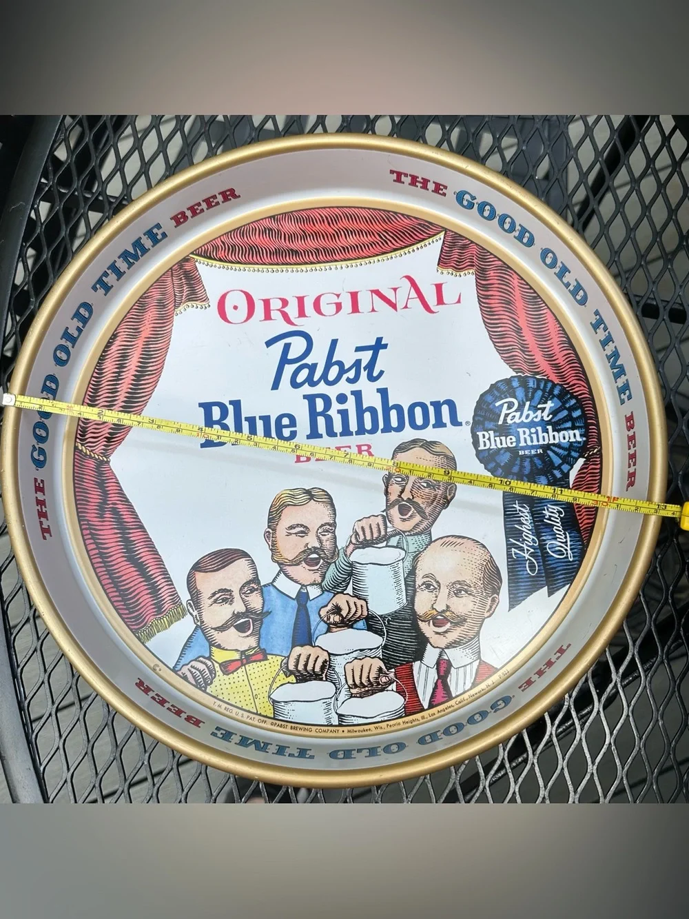 Vintage Pabst Blue Ribbon Serving Tray